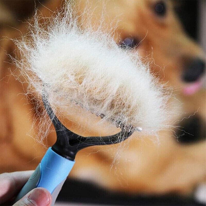 Dual-Sided Pet Grooming Brush – Deshedding & Dematting Tool for Dogs and